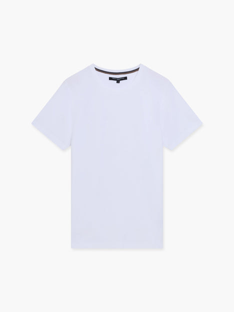 Extended Yoke Textured T-Shirt