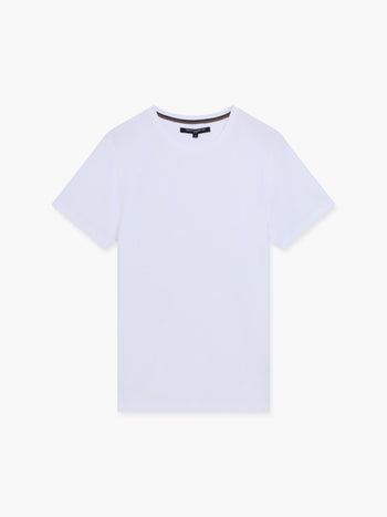 Extended Yoke Textured T-Shirt