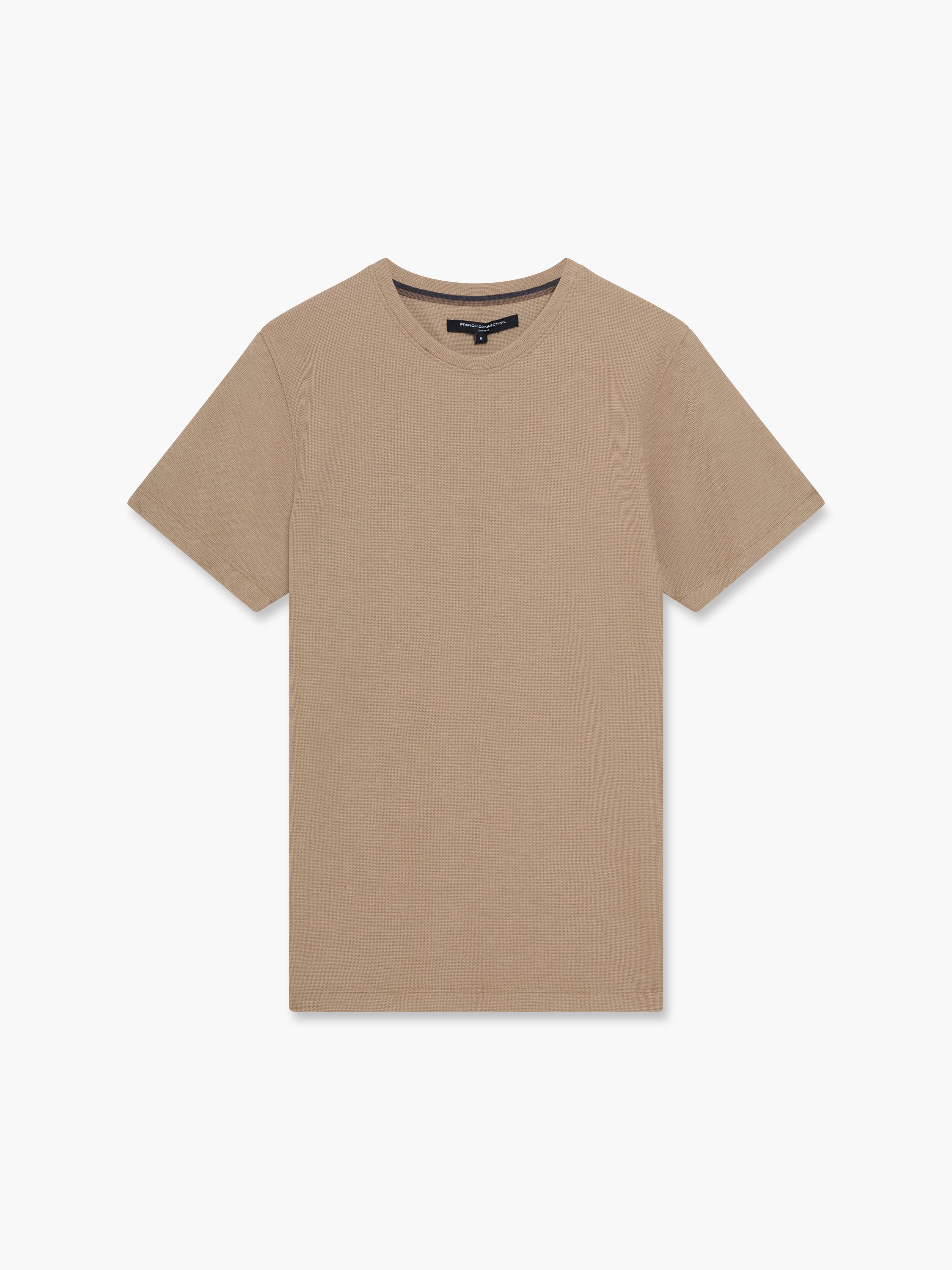 Extended Yoke Textured T-Shirt