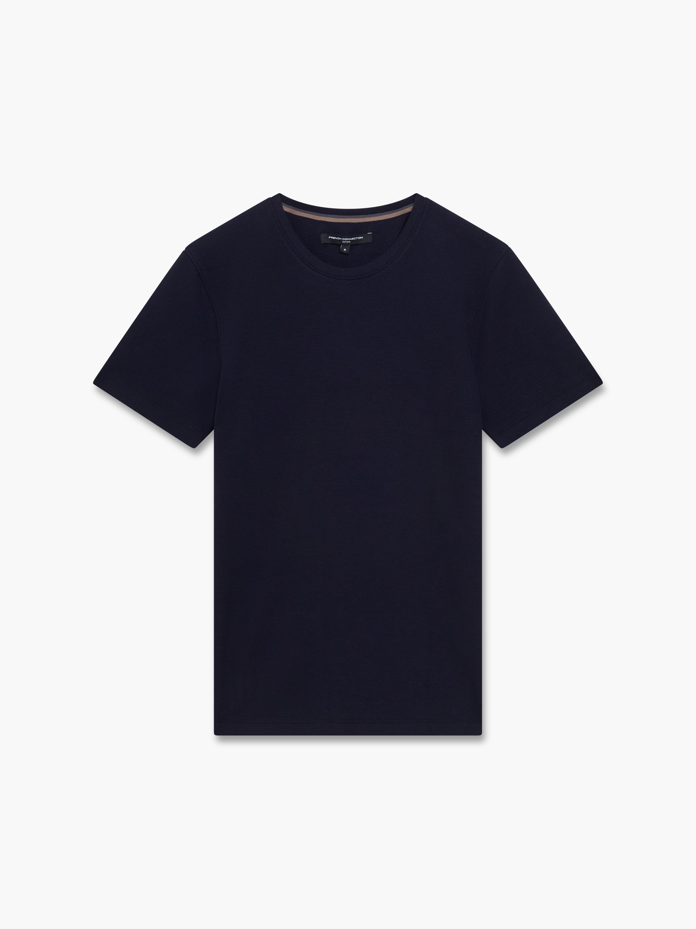 Extended Yoke Textured T-Shirt