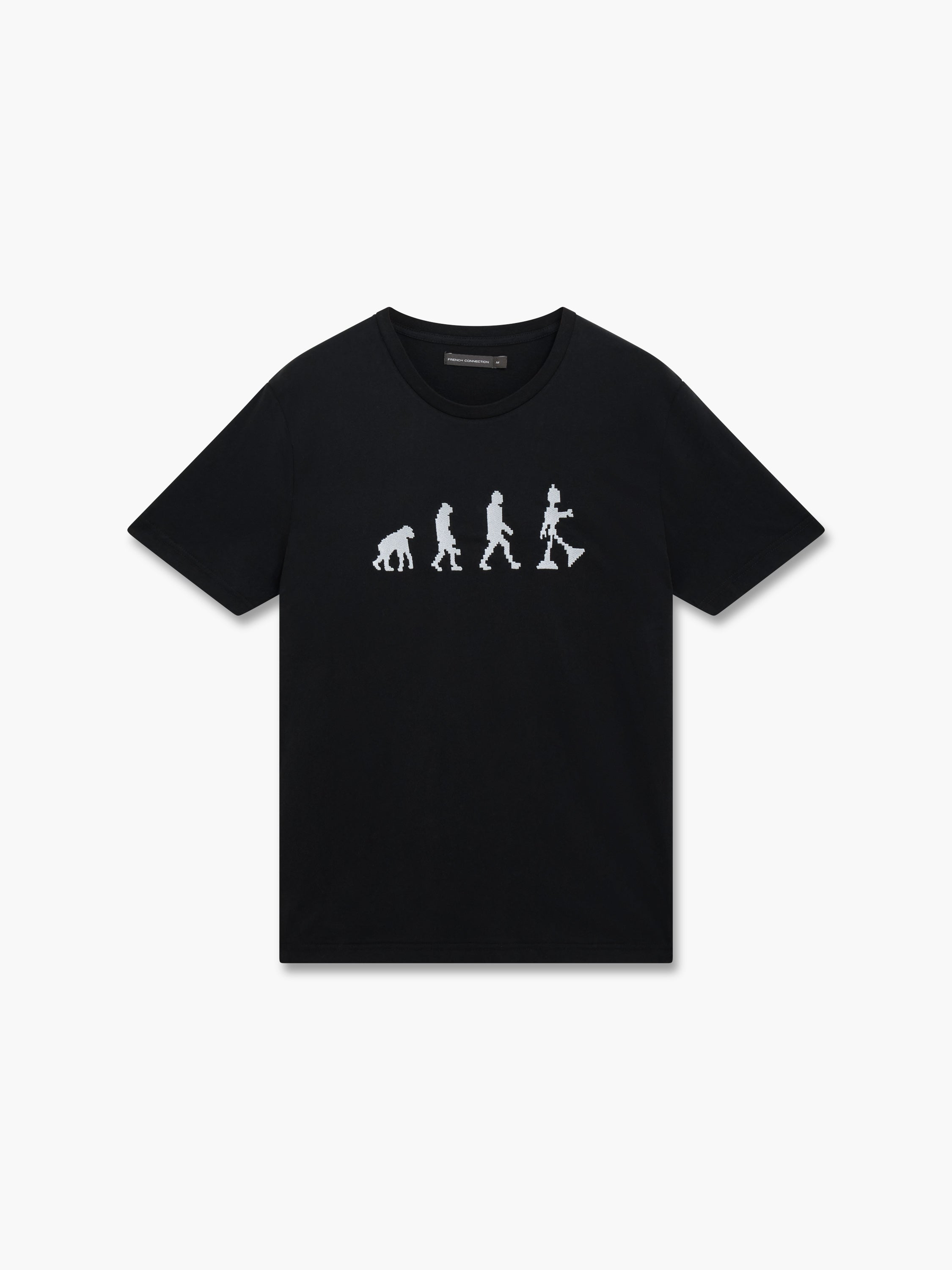 Evolution Pixel Embroidered T-Shirt