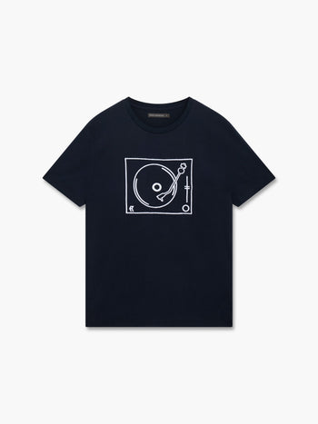 Turntable Embroidered T-Shirt