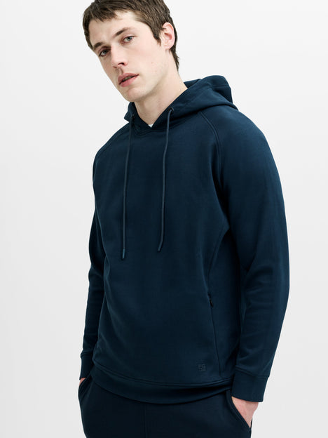 Smart Navy Drawstring Hoodie