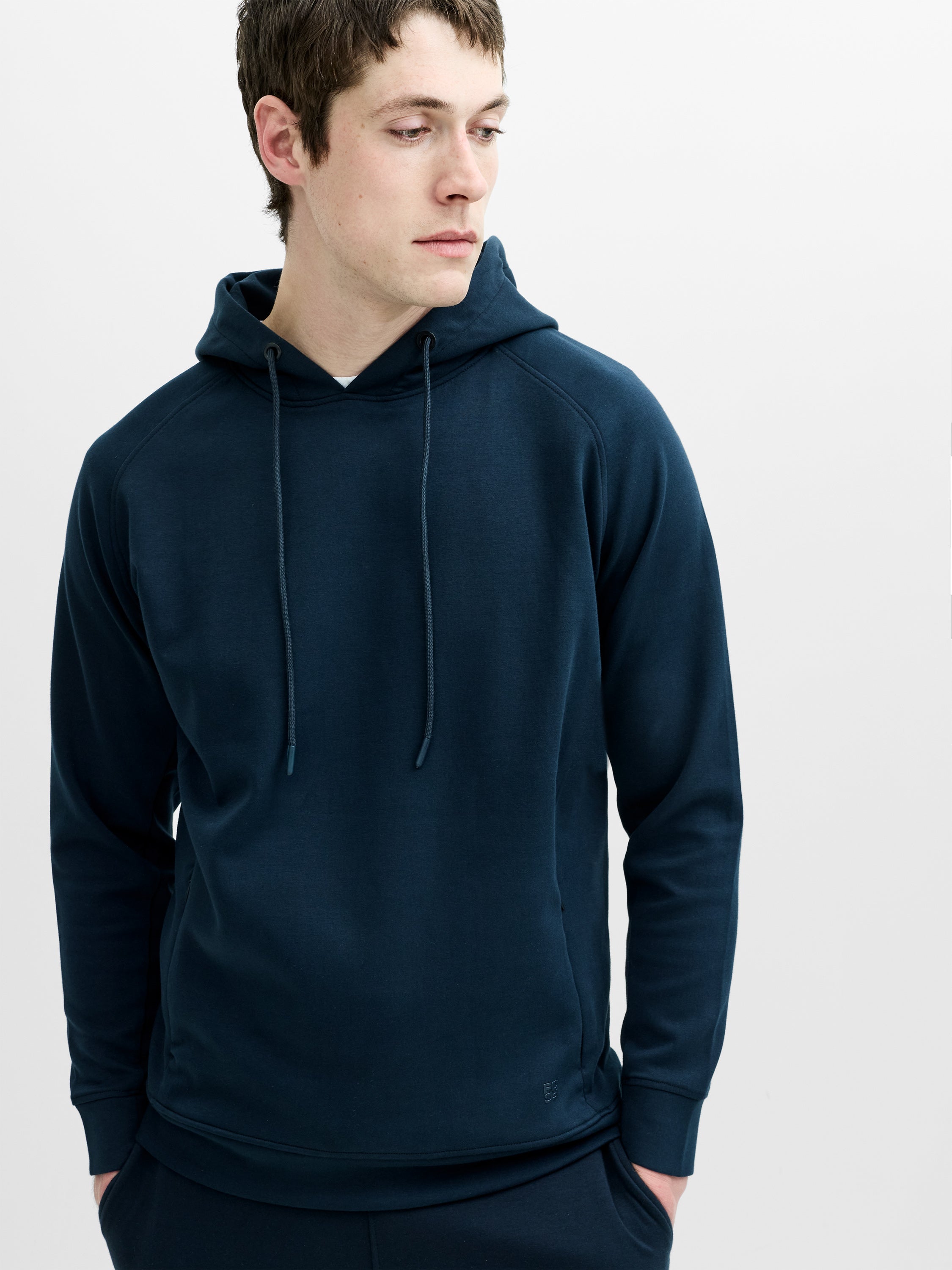 Smart Navy Drawstring Hoodie