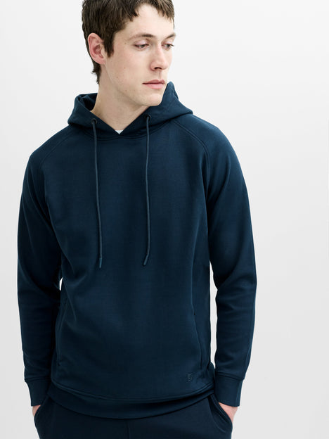 Smart Navy Drawstring Hoodie