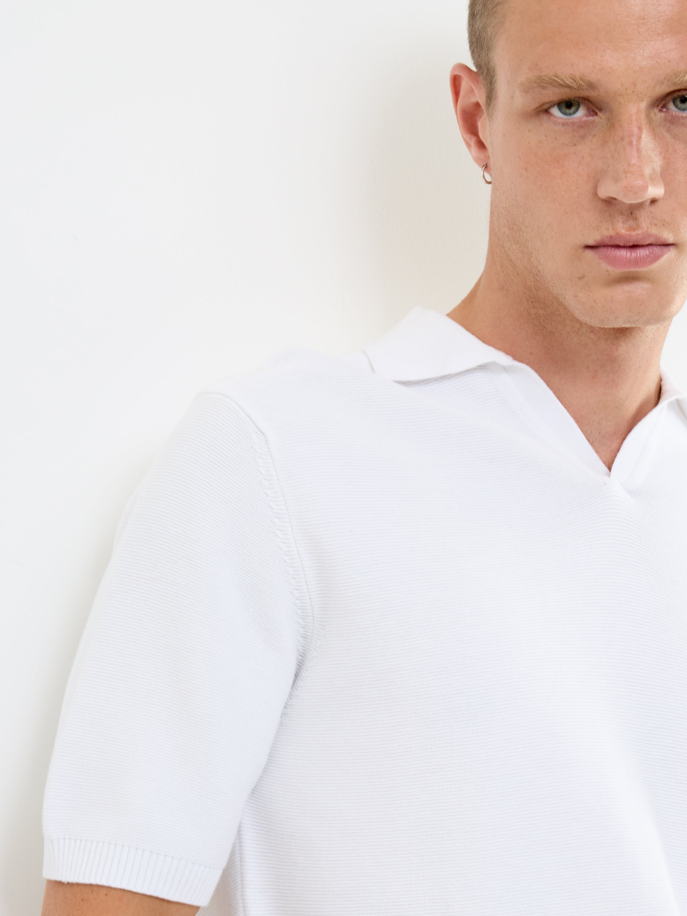 Short Sleeve Solid Trophy Knit Polo