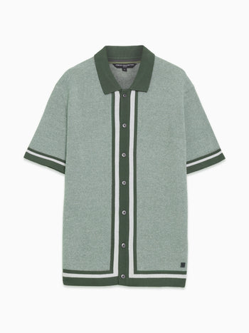 Short Sleeve Button-Through Polo Shirt