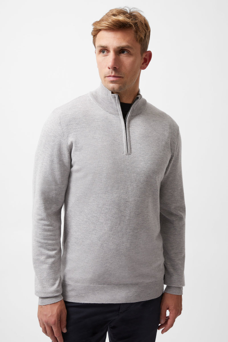 Half Zip Knitted Jumper