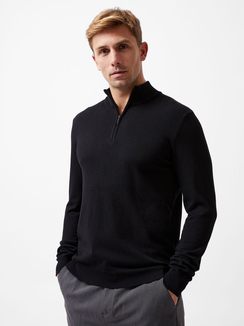 Half Zip Knitted Jumper