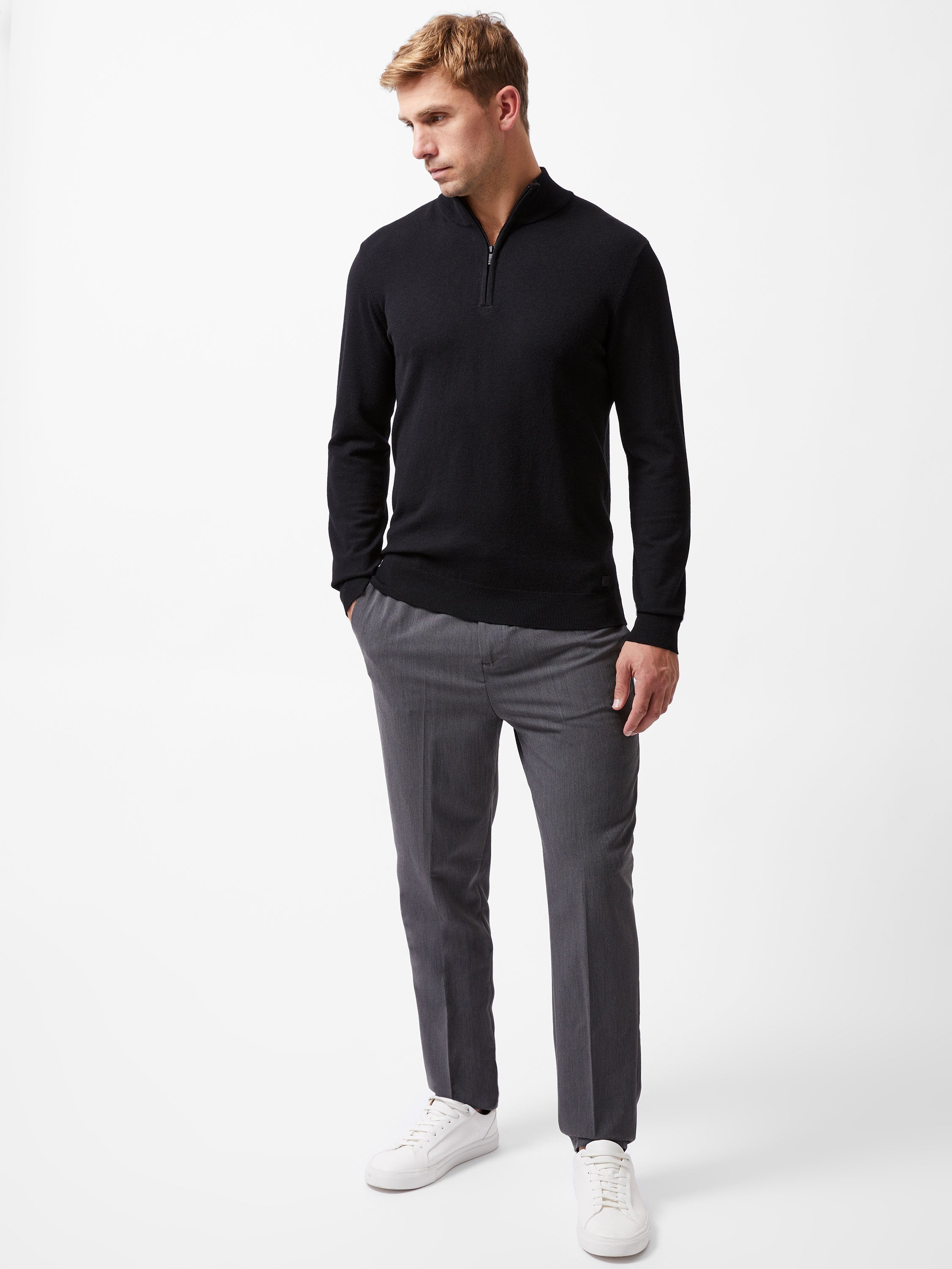 Half Zip Knitted Jumper