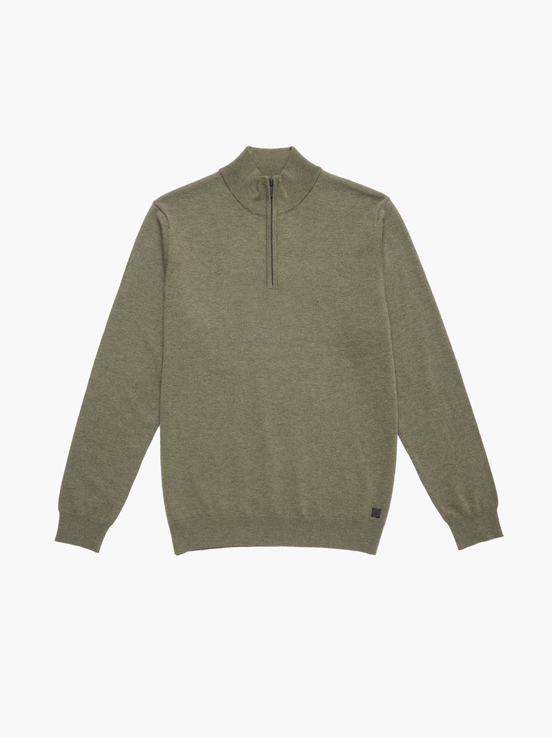 Half Zip Knitted Jumper