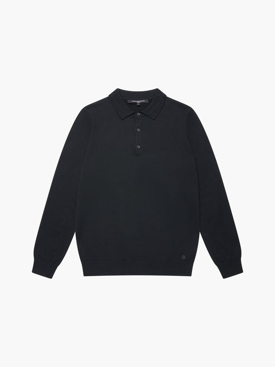 3 Button Knit Polo Shirt