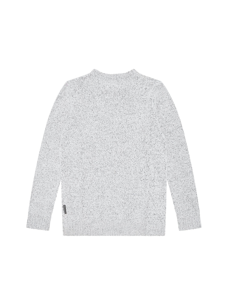 Chenille Crew Neck Jumper Light Grey Mel | French Connection EU
