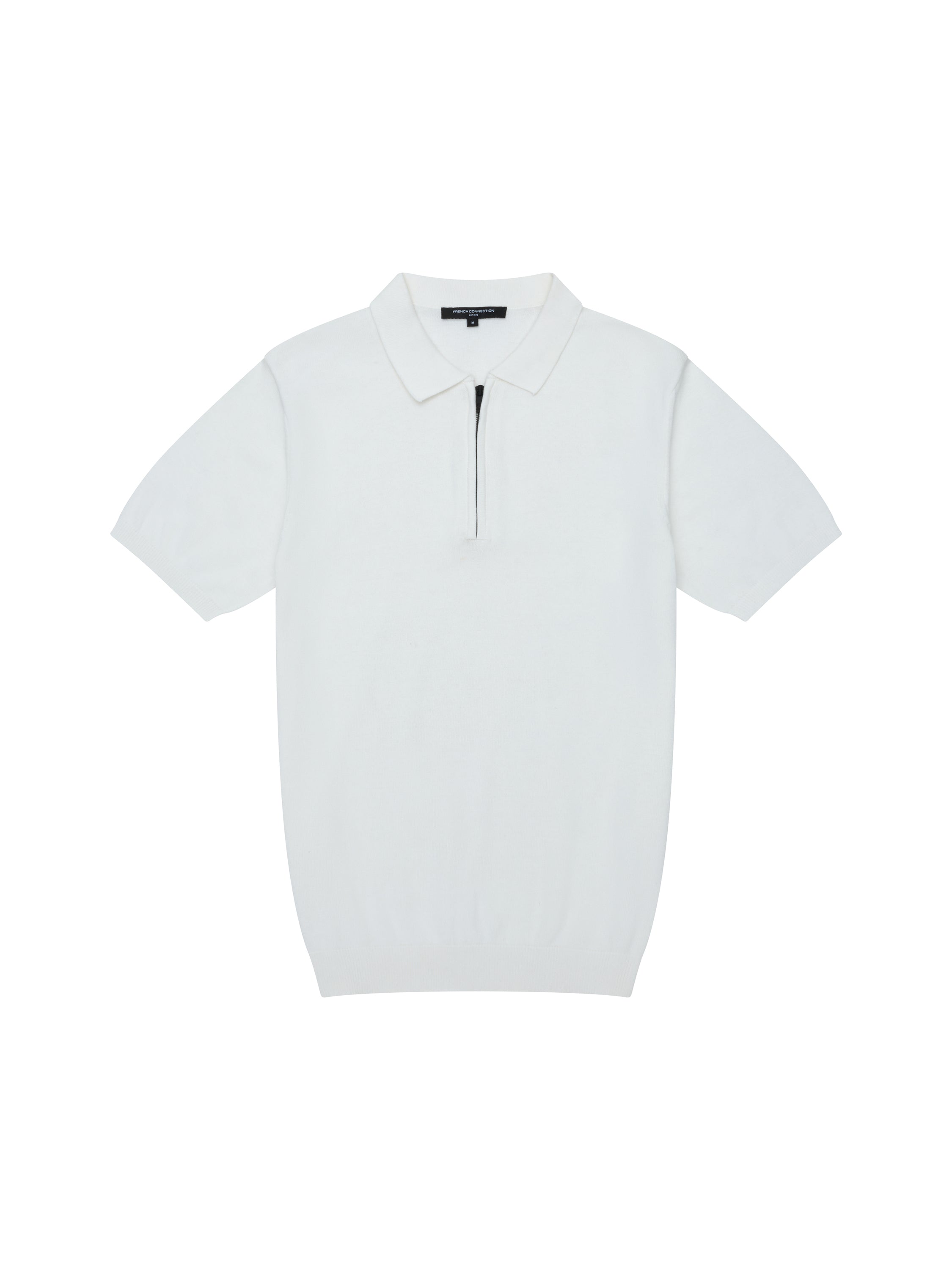 Knitted Zip Polo Shirt
