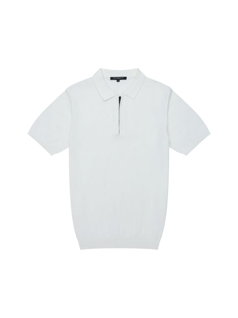 Knitted Zip Polo Shirt