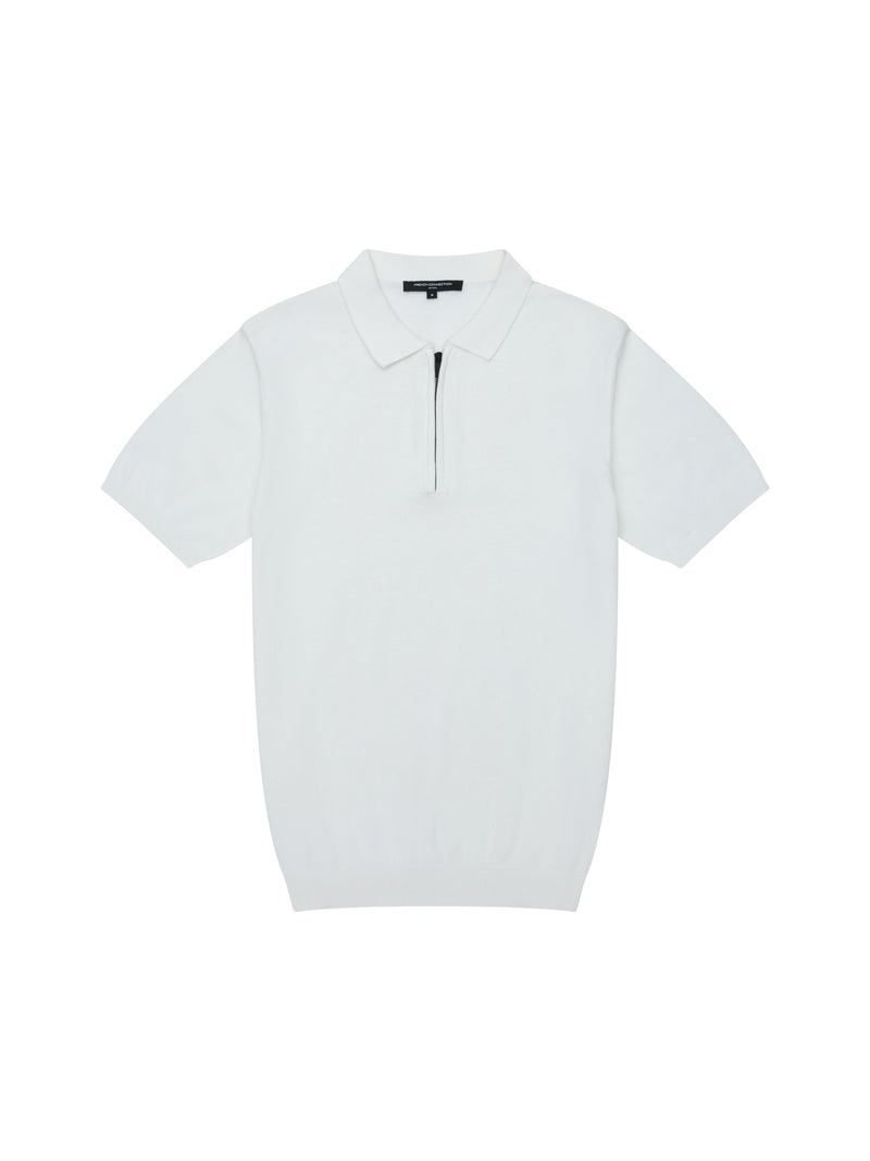 Knitted Zip Polo Shirt