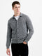 Long Sleeve Melange Knitted Shirt