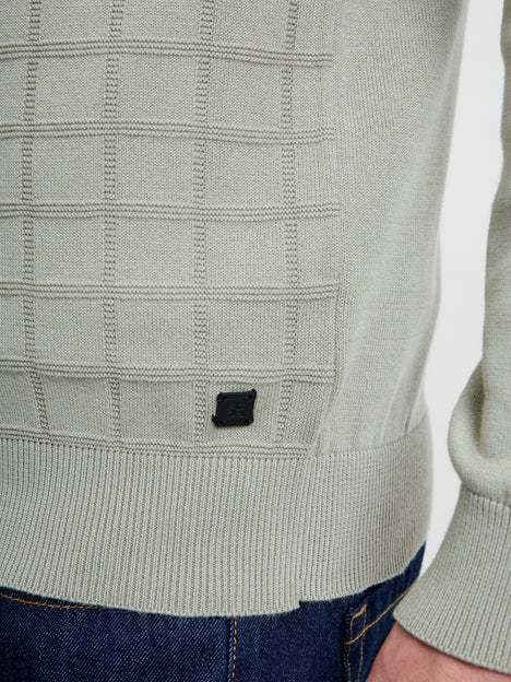 Long Sleeve Half Zip Knit Jumper