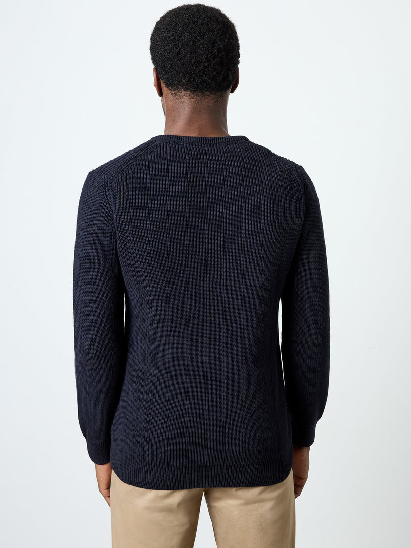 Cardigan Stitch Crew Neck Jumper