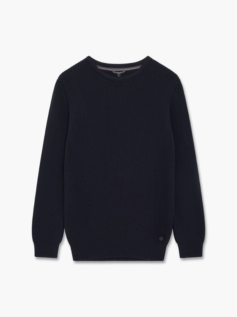 Cardigan Stitch Crew Neck Jumper