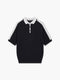 Intarsia Short Sleeve Polo Shirt