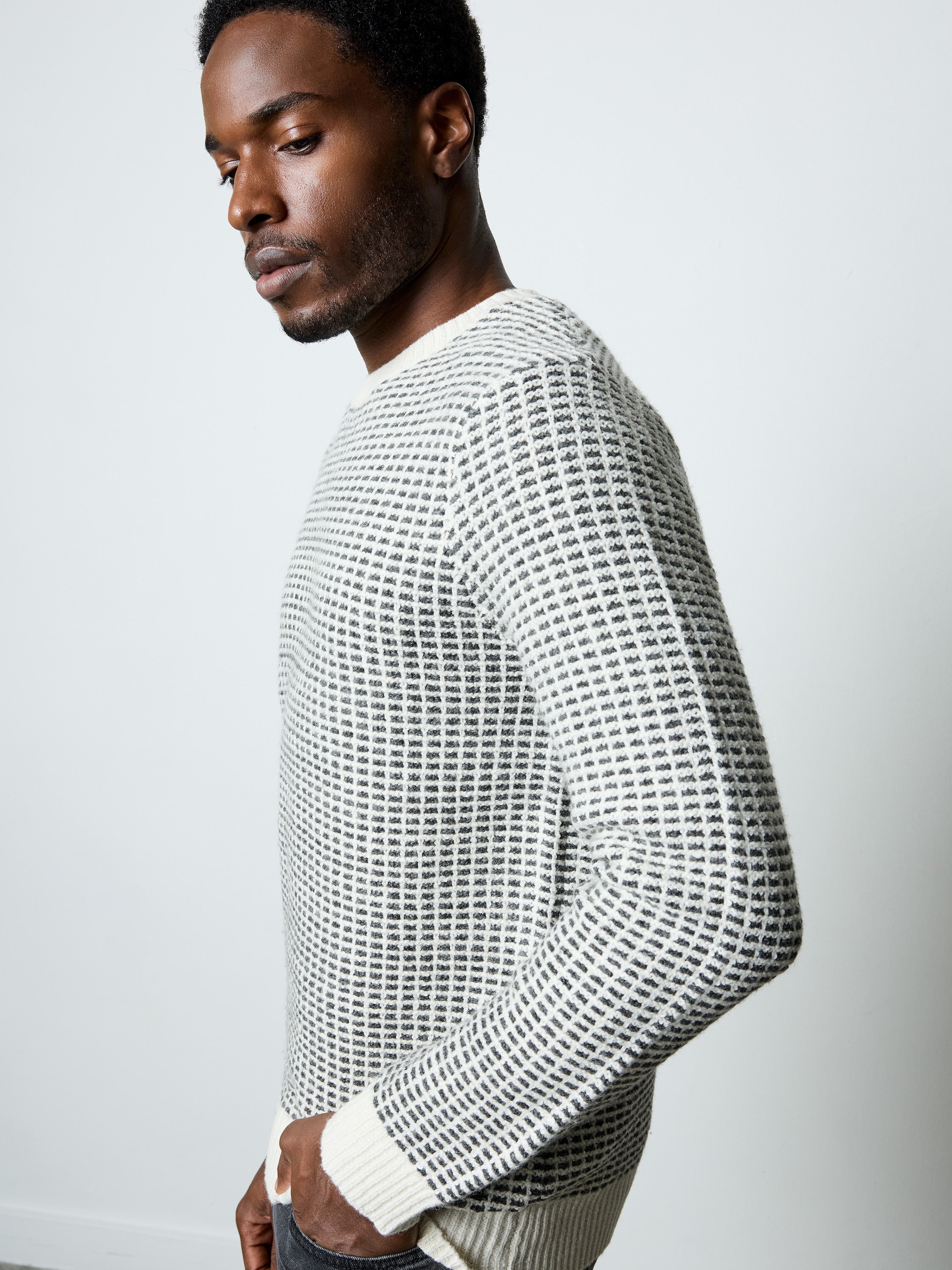 Crew Neck Degrade Jumper