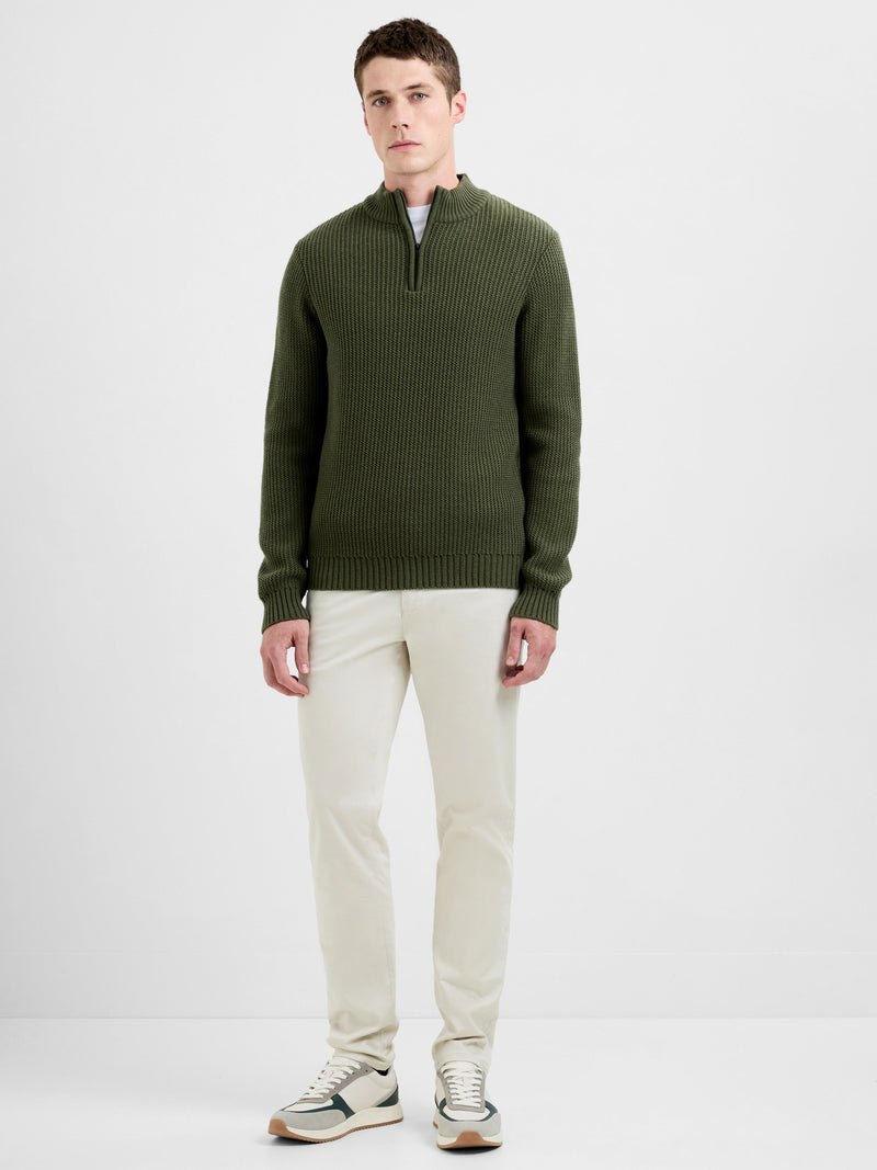 Half Zip Mock Neck Jumper