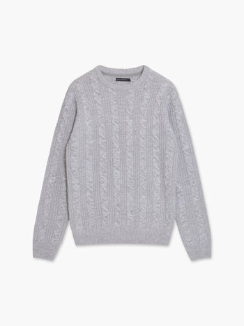 Cable Knit Crew Neck Jumper