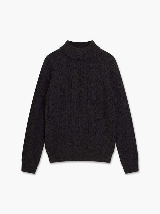 Roll Neck Cable Knit Jumper