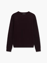 Waffle Knit Crew Neck Jumper