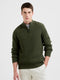 Half Zip Mock Neck Jumper