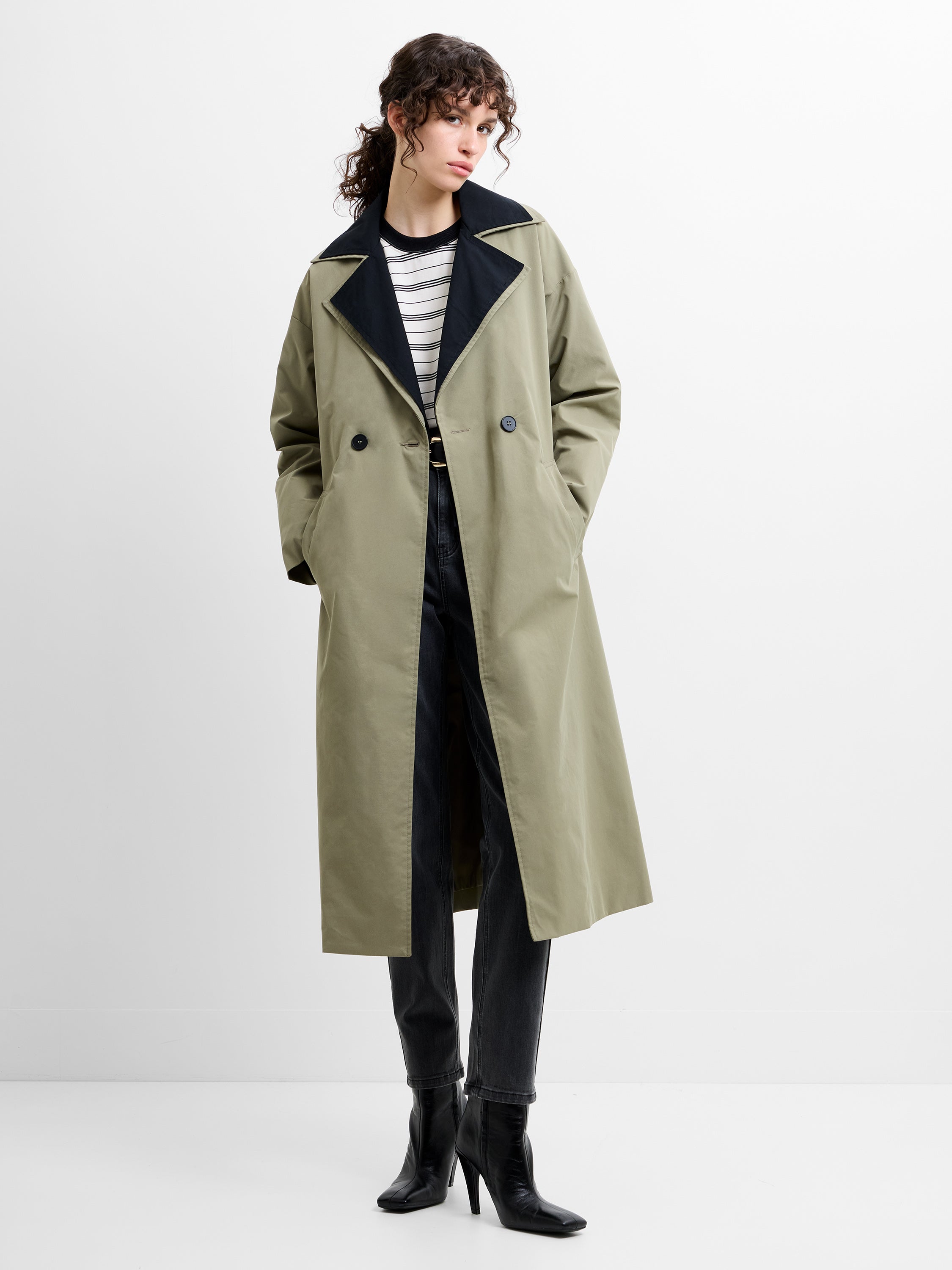 Kaci Double Collar Trench Coat