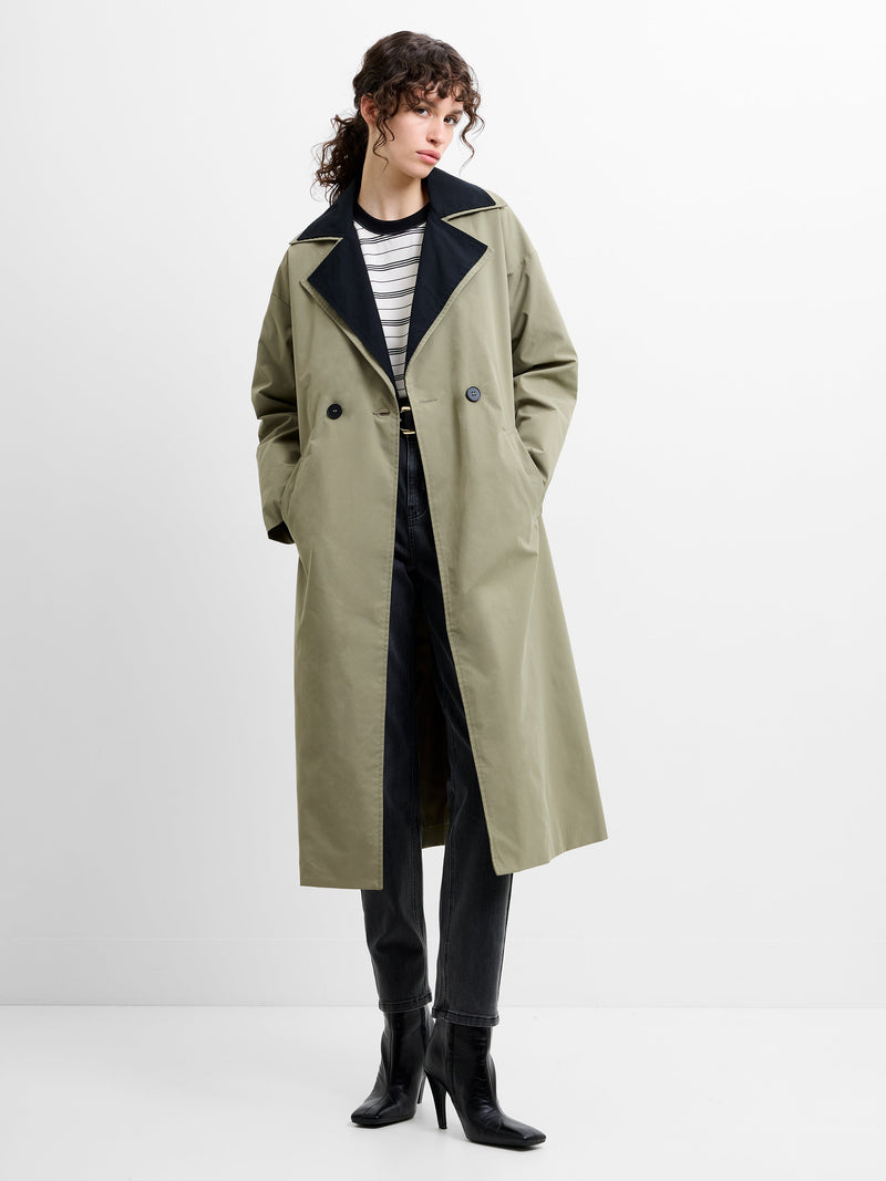 Kaci Double Collar Trench Coat
