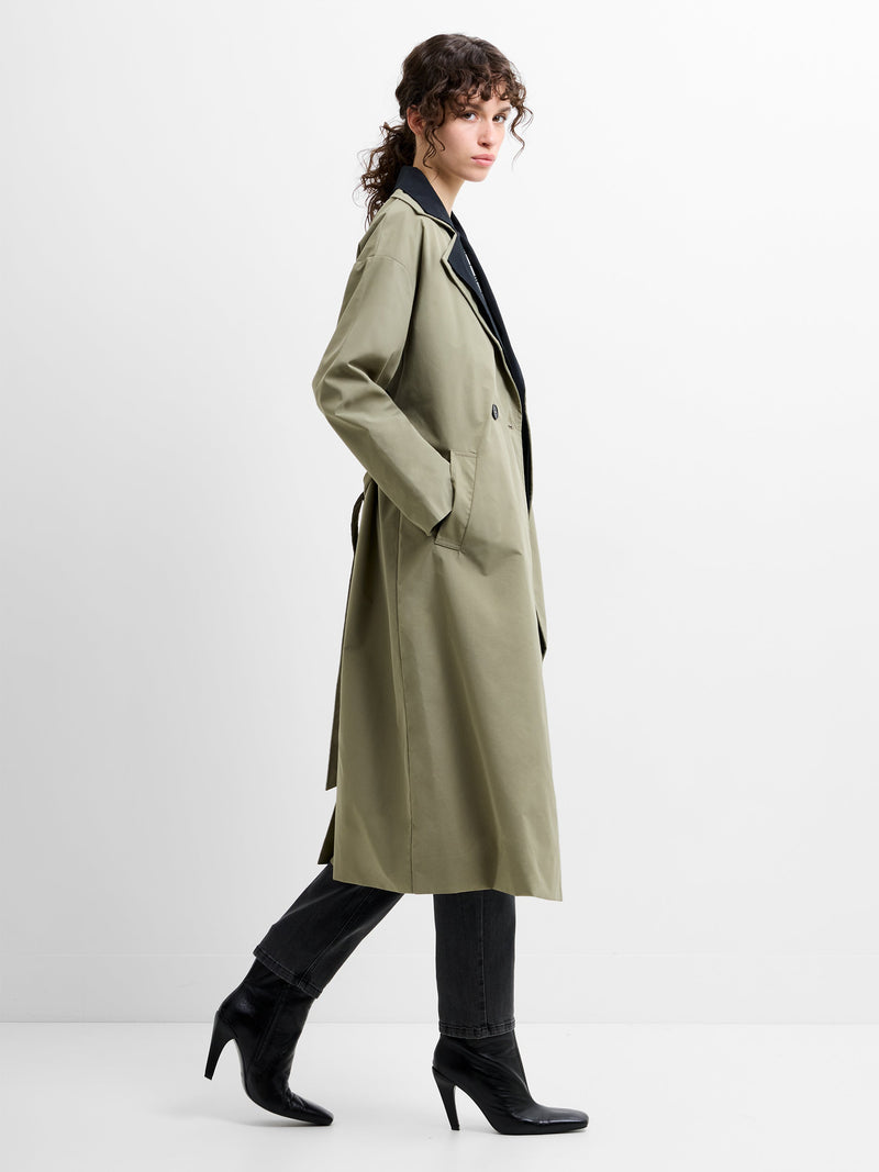 Kaci Double Collar Trench Coat