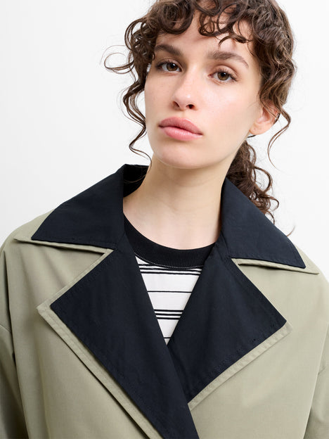 Kaci Double Collar Trench Coat