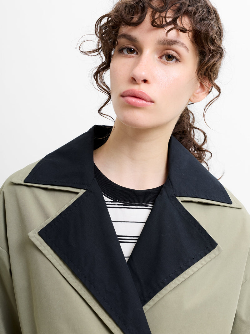 Kaci Double Collar Trench Coat