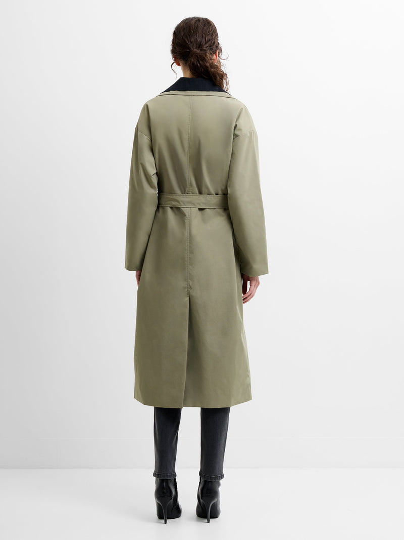 Kaci Double Collar Trench Coat