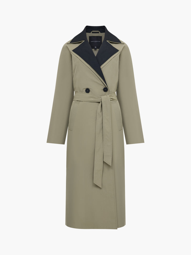 Kaci Double Collar Trench Coat
