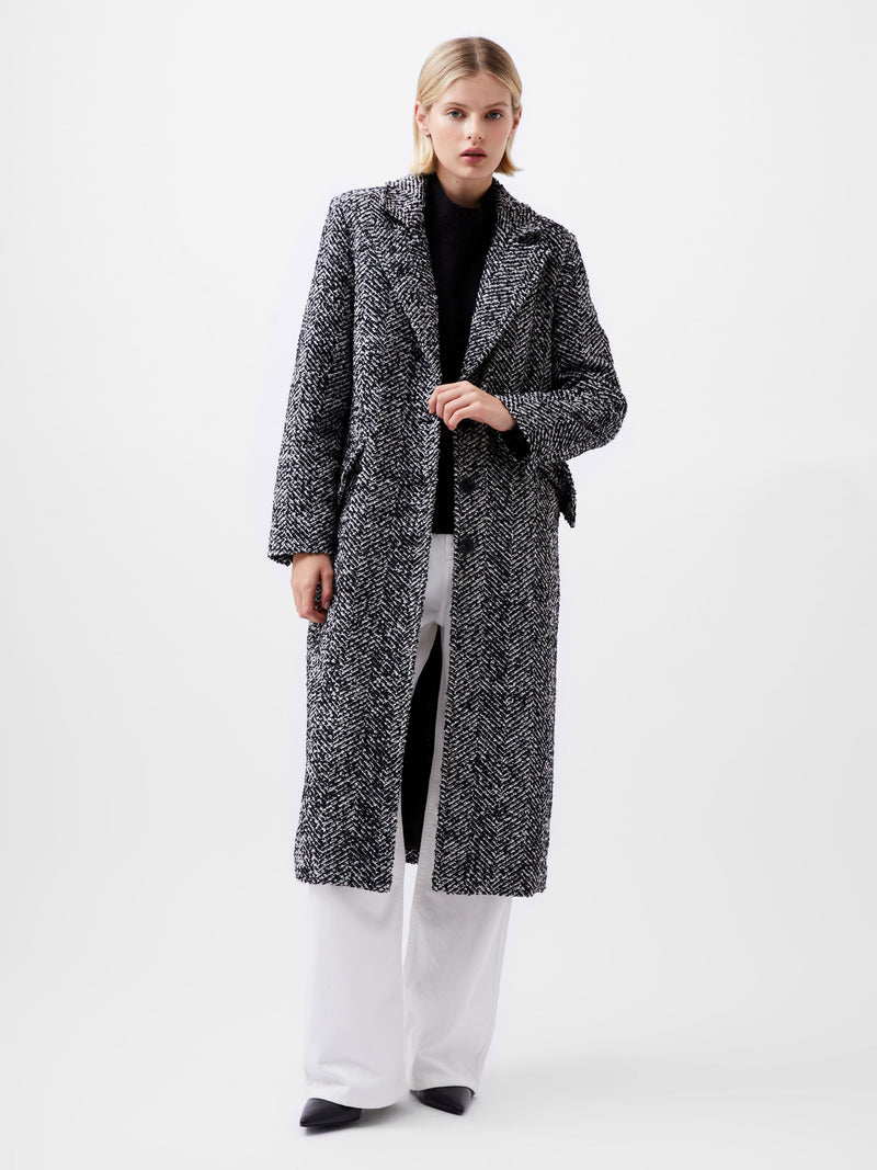 Chantelle Herringbone Coat