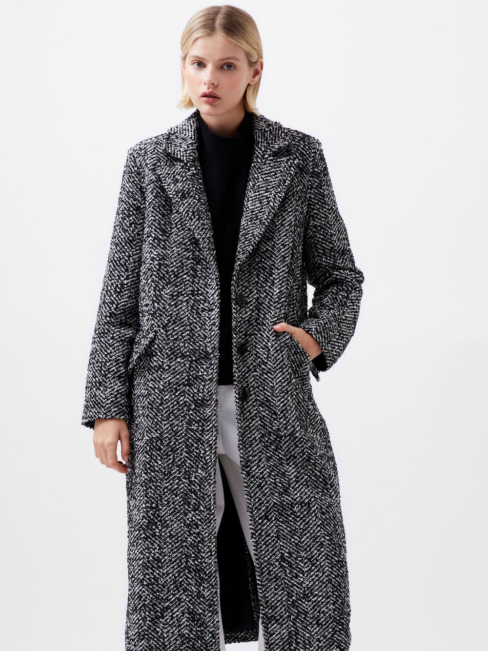 Chantelle Herringbone Coat French Connection EU