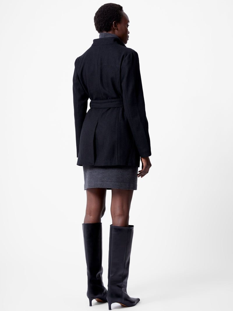 Belted Wrap Mid-Length Coat