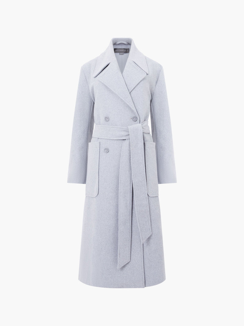 Wrap Belted Double Breasted Coat French Connection EU