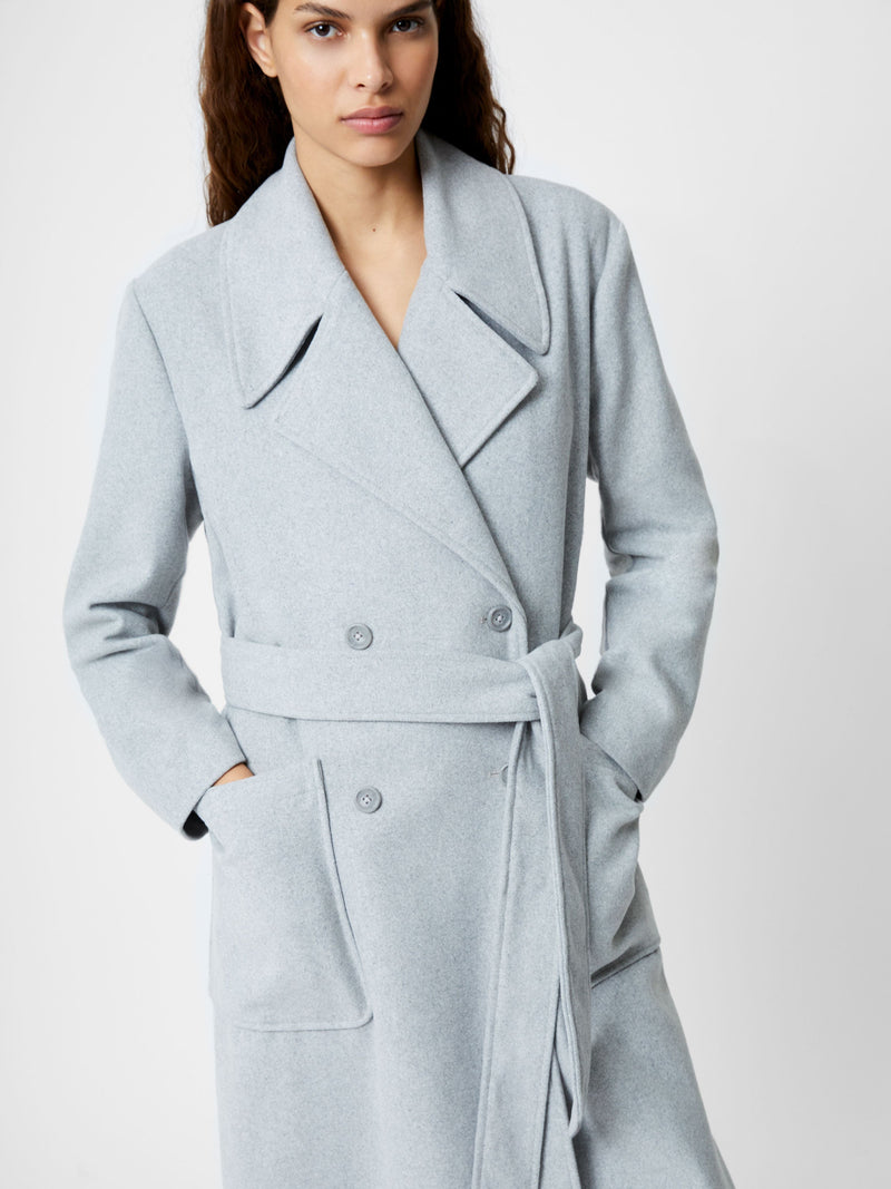 Wrap Belted Double Breasted Coat French Connection EU