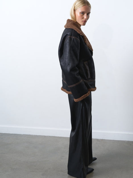 Suedette Zip Up Jacket