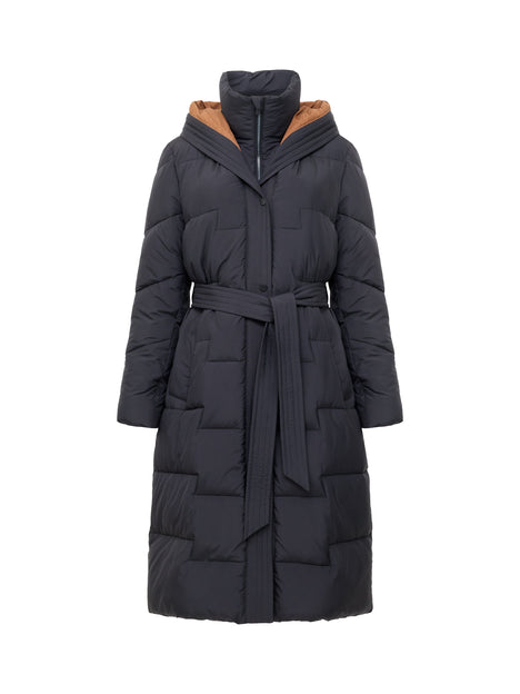 Minnie Belted Long Sleeve Hooded Coat