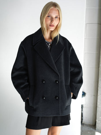 Adele Wool Pea Coat