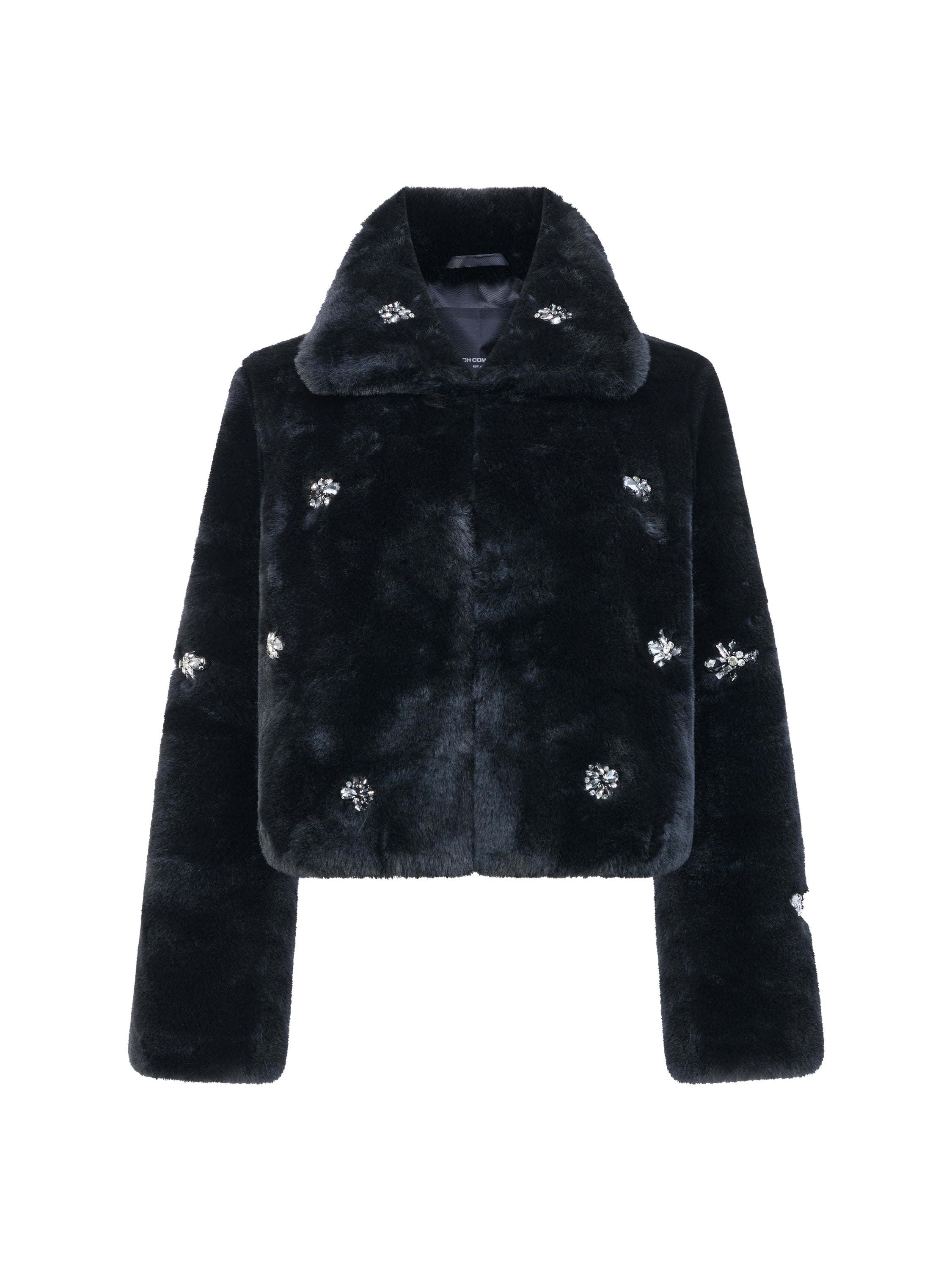 Theresa Faux Fur Diamante Short Coat | French Connection EU