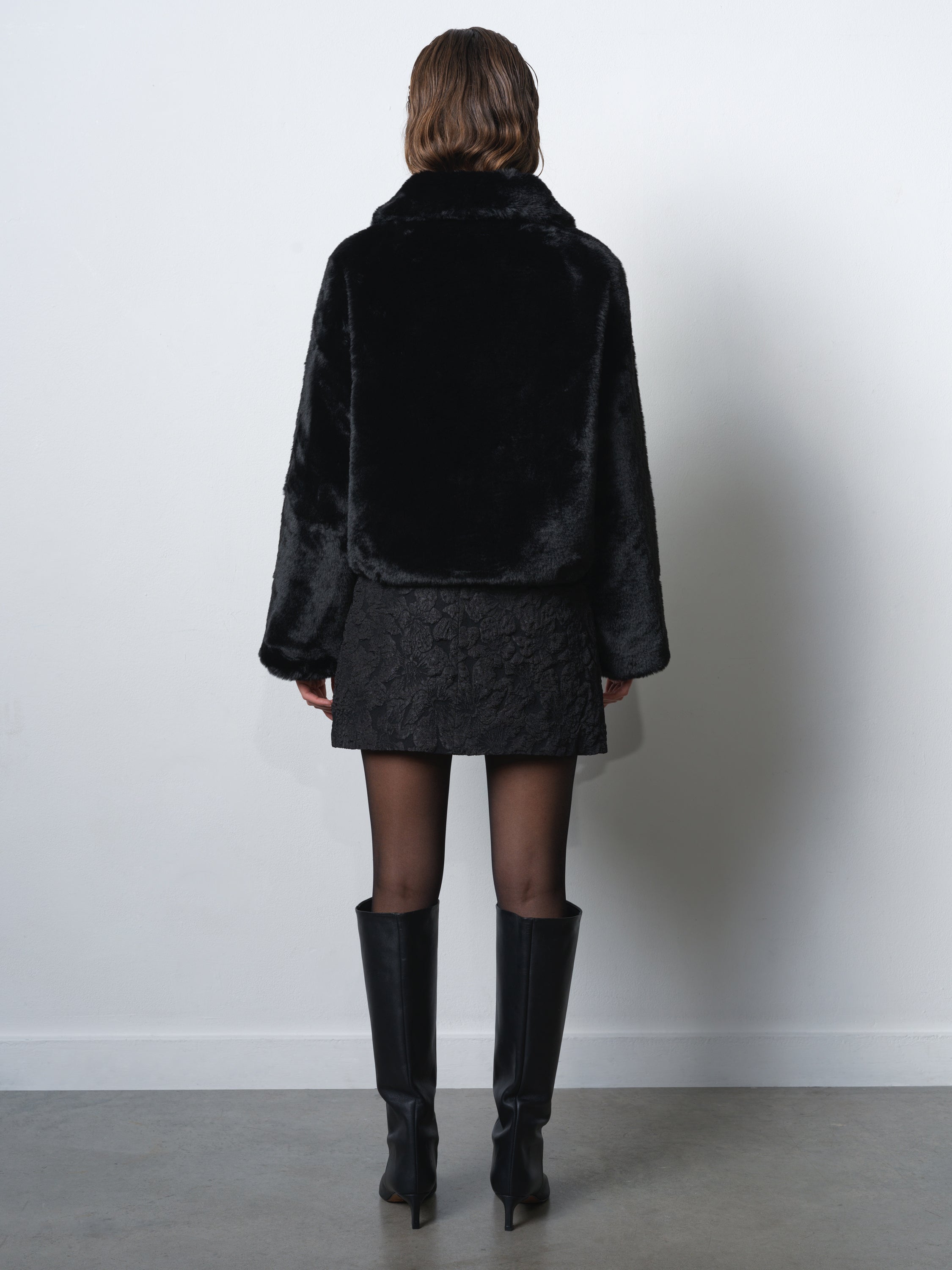 Theresa Faux Fur Diamante Short Coat | French Connection EU