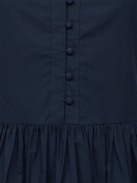 Poplin Sleeveless Smock Dress