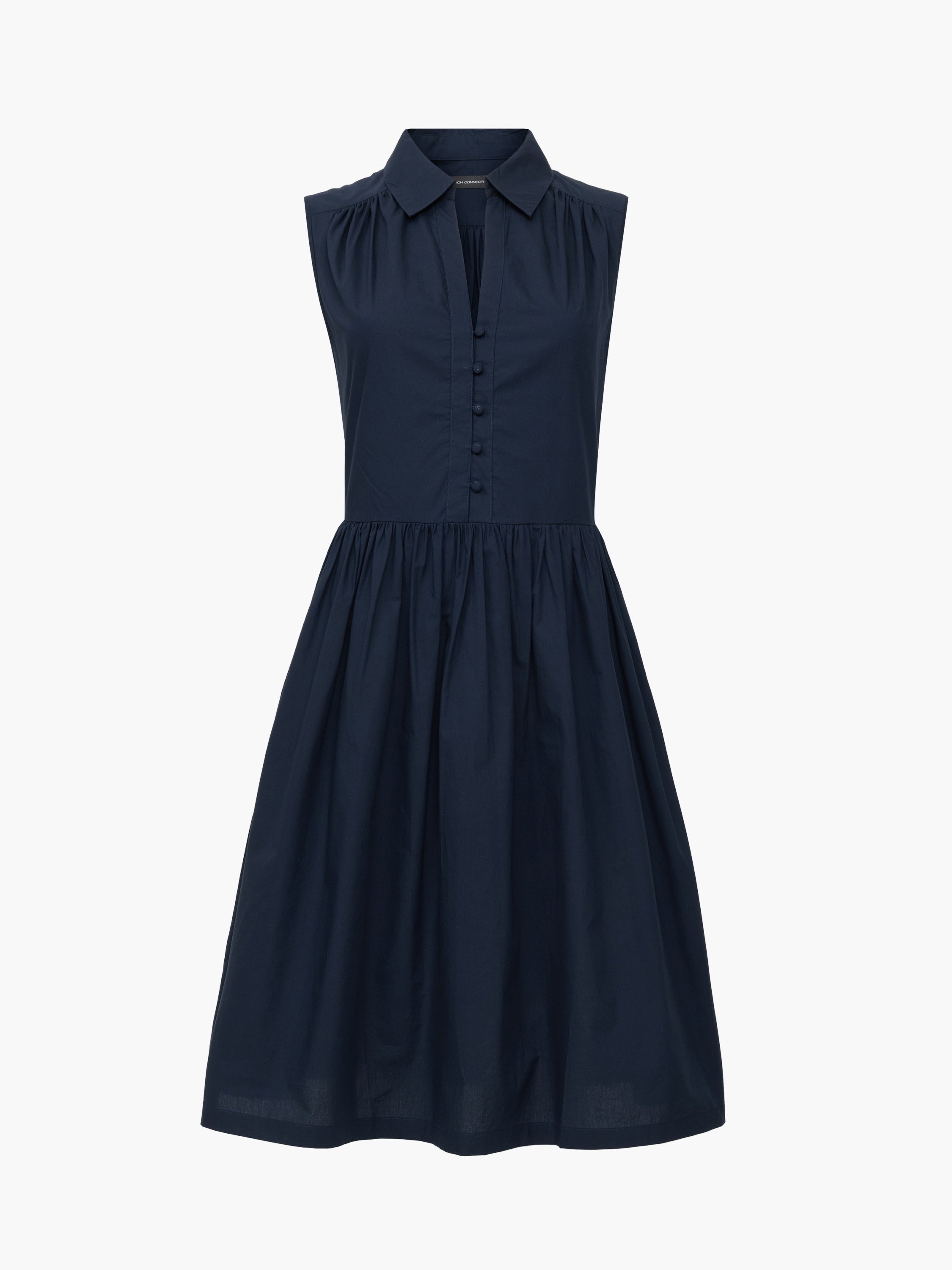 Poplin Sleeveless Smock Dress
